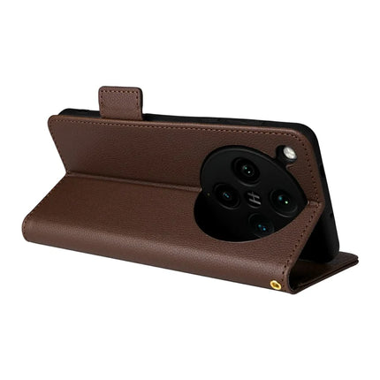 For Oppo Find X8 Pro 5G Case Litchi Texture PU Leather Wallet Flip Phone Cover