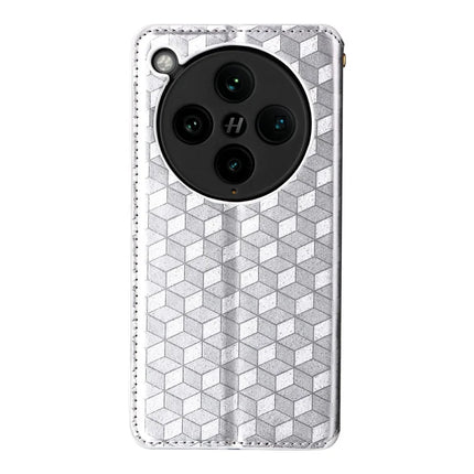 For Oppo Find X8 Pro 5G Wallet Case Rhombus Imprinted Leather Phone Cover