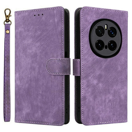 For Honor Magic7 Pro 5G Wallet Case RFID Blocking PU Leather Cover Stand View - Purple