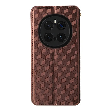 For Honor Magic7 Pro 5G Wallet Case Rhombus Imprinted Leather Phone Cover