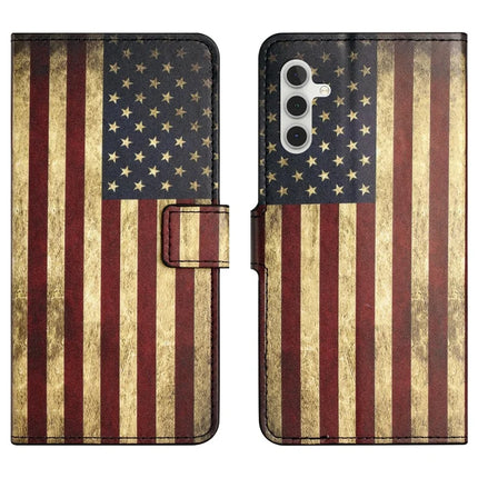 For Samsung Galaxy A26 5G Case Pattern Print PU Leather Wallet Phone Cover - The American Flag