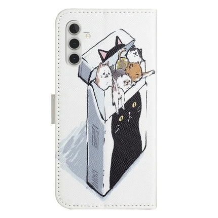 For Samsung Galaxy A26 5G Case Pattern Print PU Leather Wallet Phone Cover Cross Texture