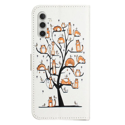 For Samsung Galaxy A26 5G Case Pattern Print PU Leather Wallet Phone Cover Cross Texture
