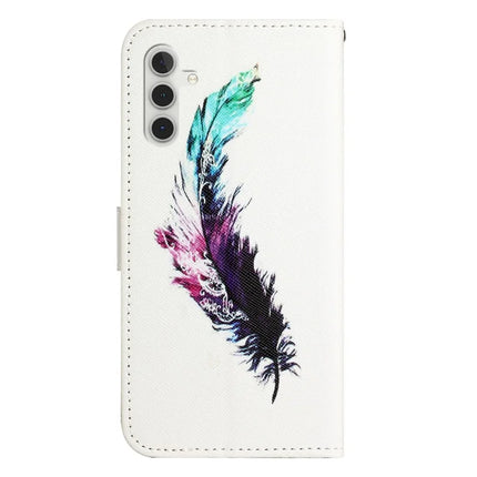 For Samsung Galaxy A26 5G Case Pattern Print PU Leather Wallet Phone Cover Cross Texture