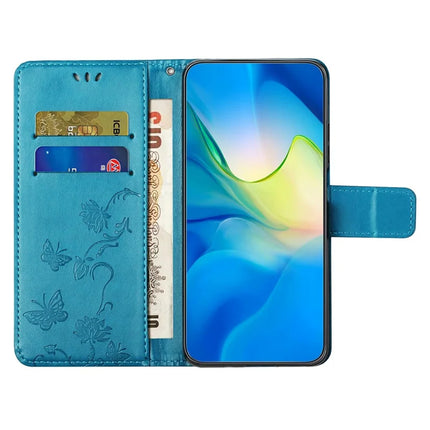 For Samsung Galaxy A26 5G Case Wallet Stand Imprinted Butterfly Flower PU Leather Phone Cover