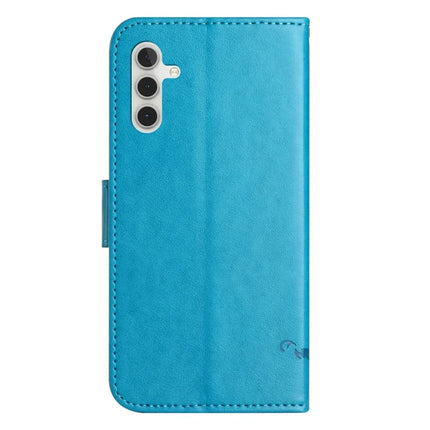For Samsung Galaxy A26 5G Case Wallet Stand Imprinted Butterfly Flower PU Leather Phone Cover