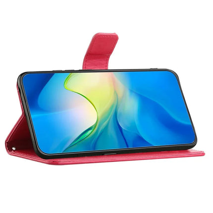 For Samsung Galaxy A26 5G Case Wallet Stand Imprinted Butterfly Flower PU Leather Phone Cover