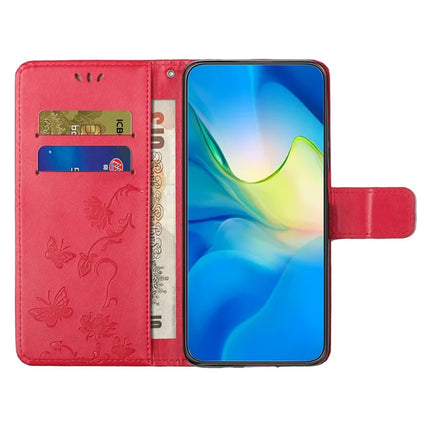 For Samsung Galaxy A26 5G Case Wallet Stand Imprinted Butterfly Flower PU Leather Phone Cover