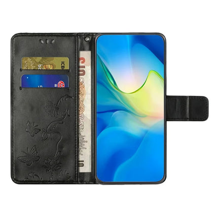 For Samsung Galaxy A26 5G Case Wallet Stand Imprinted Butterfly Flower PU Leather Phone Cover