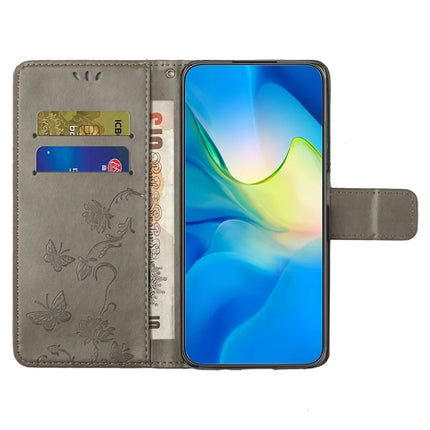 For Samsung Galaxy A26 5G Case Wallet Stand Imprinted Butterfly Flower PU Leather Phone Cover