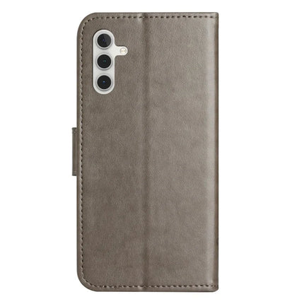 For Samsung Galaxy A26 5G Case Wallet Stand Imprinted Butterfly Flower PU Leather Phone Cover