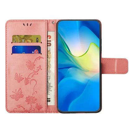 For Samsung Galaxy A26 5G Case Wallet Stand Imprinted Butterfly Flower PU Leather Phone Cover