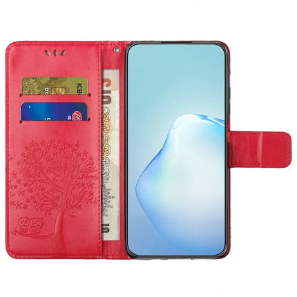For Samsung Galaxy A26 5G Case PU Leather Owl Tree Imprinted Wallet Phone Cover