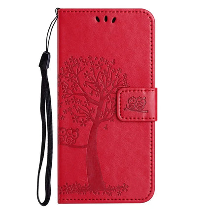 For Samsung Galaxy A26 5G Case PU Leather Owl Tree Imprinted Wallet Phone Cover