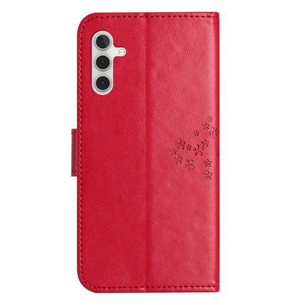 For Samsung Galaxy A26 5G Case PU Leather Owl Tree Imprinted Wallet Phone Cover