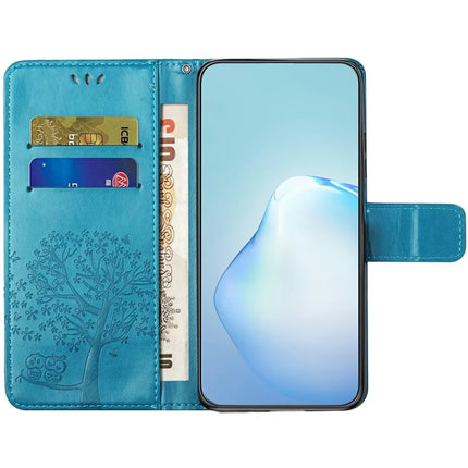 For Samsung Galaxy A26 5G Case PU Leather Owl Tree Imprinted Wallet Phone Cover