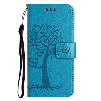 For Samsung Galaxy A26 5G Case PU Leather Owl Tree Imprinted Wallet Phone Cover