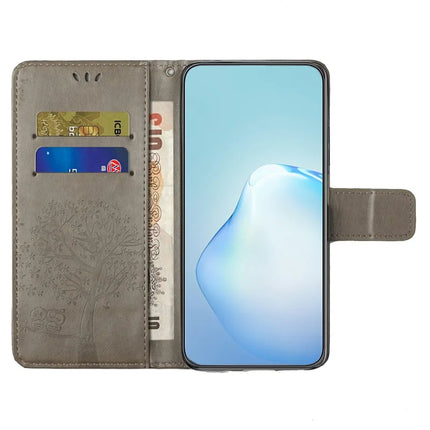 For Samsung Galaxy A26 5G Case PU Leather Owl Tree Imprinted Wallet Phone Cover