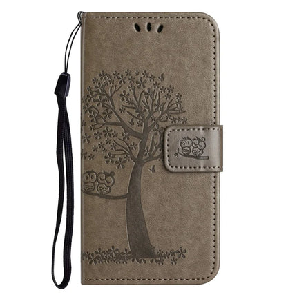 For Samsung Galaxy A26 5G Case PU Leather Owl Tree Imprinted Wallet Phone Cover