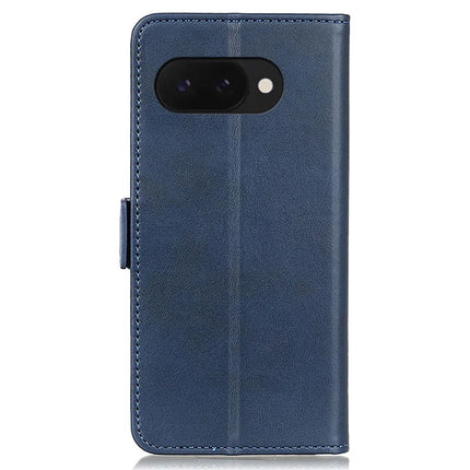 For Google Pixel 9a Case Stand Cowhide Texture PU Leather Phone Cover