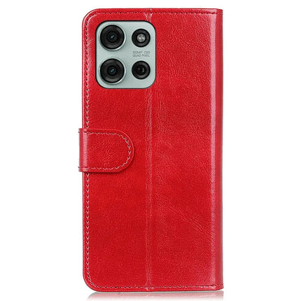 For Motorola Moto G75 5G Case Crazy Horse Texture PU Leather Phone Stand Cover