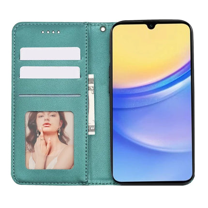 For Samsung Galaxy A36 5G / A56 5G Wallet Phone Case Strong Magnetic Checkered Pattern Imprint Leather Flip Cover