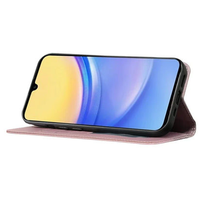 For Samsung Galaxy A36 5G / A56 5G Wallet Phone Case Strong Magnetic Checkered Pattern Imprint Leather Flip Cover