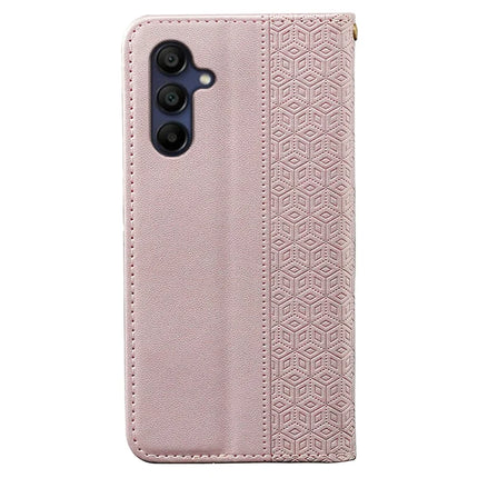 For Samsung Galaxy A36 5G / A56 5G Wallet Phone Case Strong Magnetic Checkered Pattern Imprint Leather Flip Cover