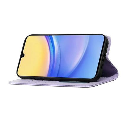 For Samsung Galaxy A36 5G / A56 5G Wallet Phone Case Strong Magnetic Checkered Pattern Imprint Leather Flip Cover