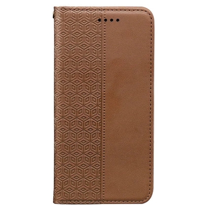 For Samsung Galaxy A36 5G / A56 5G Wallet Phone Case Strong Magnetic Checkered Pattern Imprint Leather Flip Cover