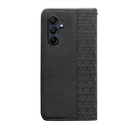 For Samsung Galaxy A36 5G / A56 5G Wallet Phone Case Strong Magnetic Checkered Pattern Imprint Leather Flip Cover
