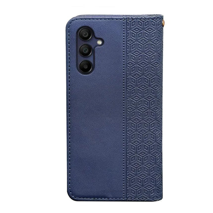 For Samsung Galaxy A36 5G / A56 5G Wallet Phone Case Strong Magnetic Checkered Pattern Imprint Leather Flip Cover