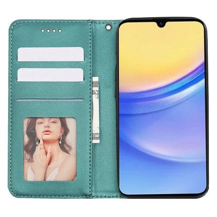 For Samsung Galaxy A36 5G / A56 5G Wallet Phone Case Strong Magnetic Checkered Pattern Imprint Leather Flip Cover
