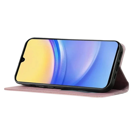 For Samsung Galaxy A36 5G / A56 5G Wallet Phone Case Strong Magnetic Checkered Pattern Imprint Leather Flip Cover