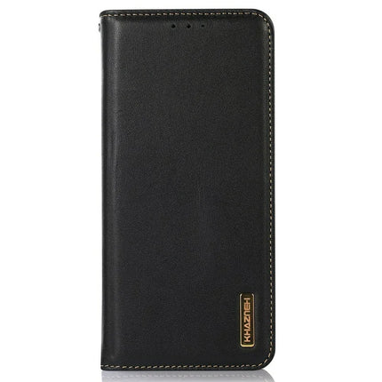 KHAZNEH For Honor Magic7 Lite 5G / X9c 5G / X60 Pro 5G Case Genuine Cow Leather Wallet Phone Cover Nappa Texture