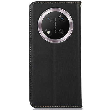 KHAZNEH For Honor Magic7 Lite 5G / X9c 5G / X60 Pro 5G Case Genuine Cow Leather Wallet Phone Cover Nappa Texture