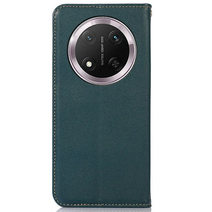 KHAZNEH For Honor Magic7 Lite 5G / X9c 5G / X60 Pro 5G Case Genuine Cow Leather Wallet Phone Cover Nappa Texture