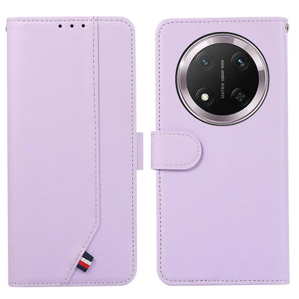 For Honor Magic7 Lite 5G / X9c 5G / X60 Pro 5G Case RFID Blocking Flip Leather Phone Cover - Purple