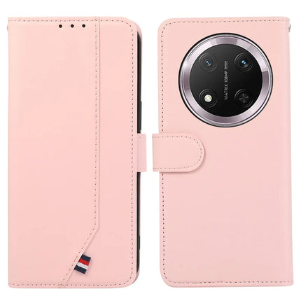 For Honor Magic7 Lite 5G / X9c 5G / X60 Pro 5G Case RFID Blocking Flip Leather Phone Cover - Pink