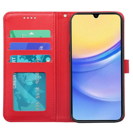 For Samsung Galaxy A26 5G Wallet Case Magnetic Snap Leather Phone Cover with Strap
