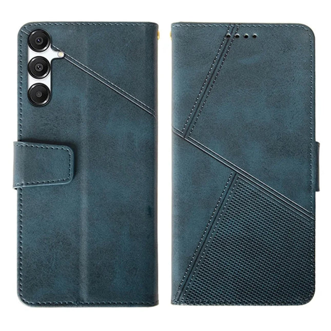 IDEWEI For Samsung Galaxy A26 5G Case Leather Wallet Phone Cover Stand Calf Texture - Blue
