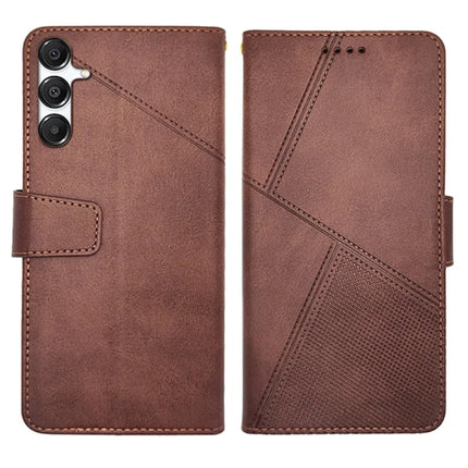 IDEWEI For Samsung Galaxy A26 5G Case Leather Wallet Phone Cover Stand Calf Texture - Coffee