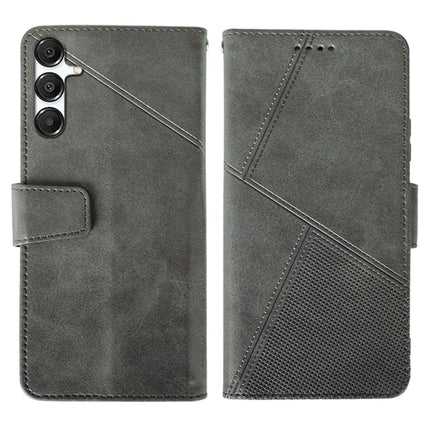 IDEWEI For Samsung Galaxy A26 5G Case Leather Wallet Phone Cover Stand Calf Texture - Grey