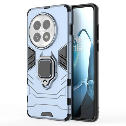 For OnePlus 13 Case PC+TPU Protective Phone Cover with Ring Kickstand - Blue