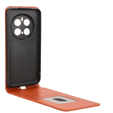 For Honor Magic7 Pro 5G Case with Card Slot Magnetic Vertical Flip Leather Phone Cover