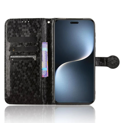 For Honor Magic7 Pro 5G Wallet Case Dot Pattern Imprint PU Leather Phone Cover