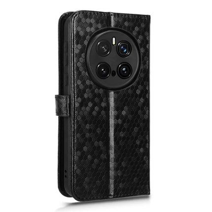 For Honor Magic7 Pro 5G Wallet Case Dot Pattern Imprint PU Leather Phone Cover