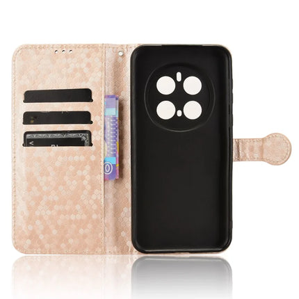 For Honor Magic7 Pro 5G Wallet Case Dot Pattern Imprint PU Leather Phone Cover