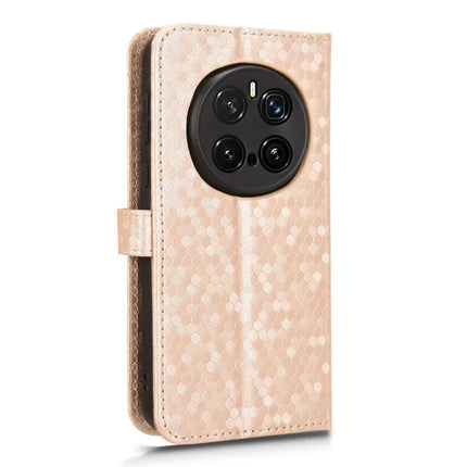 For Honor Magic7 Pro 5G Wallet Case Dot Pattern Imprint PU Leather Phone Cover