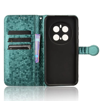 For Honor Magic7 Pro 5G Wallet Case Dot Pattern Imprint PU Leather Phone Cover